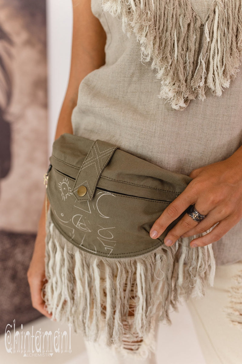 Military Green Suede Bum Bag – Bum Bags – One Last One