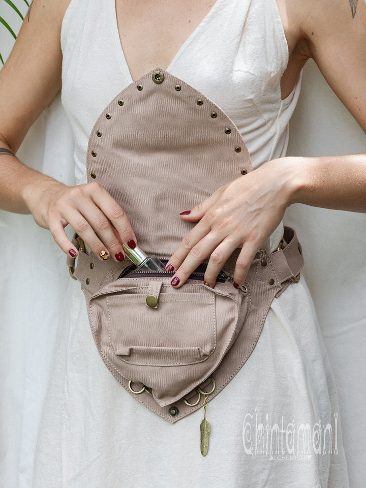 Flower Waist Bag / Beige