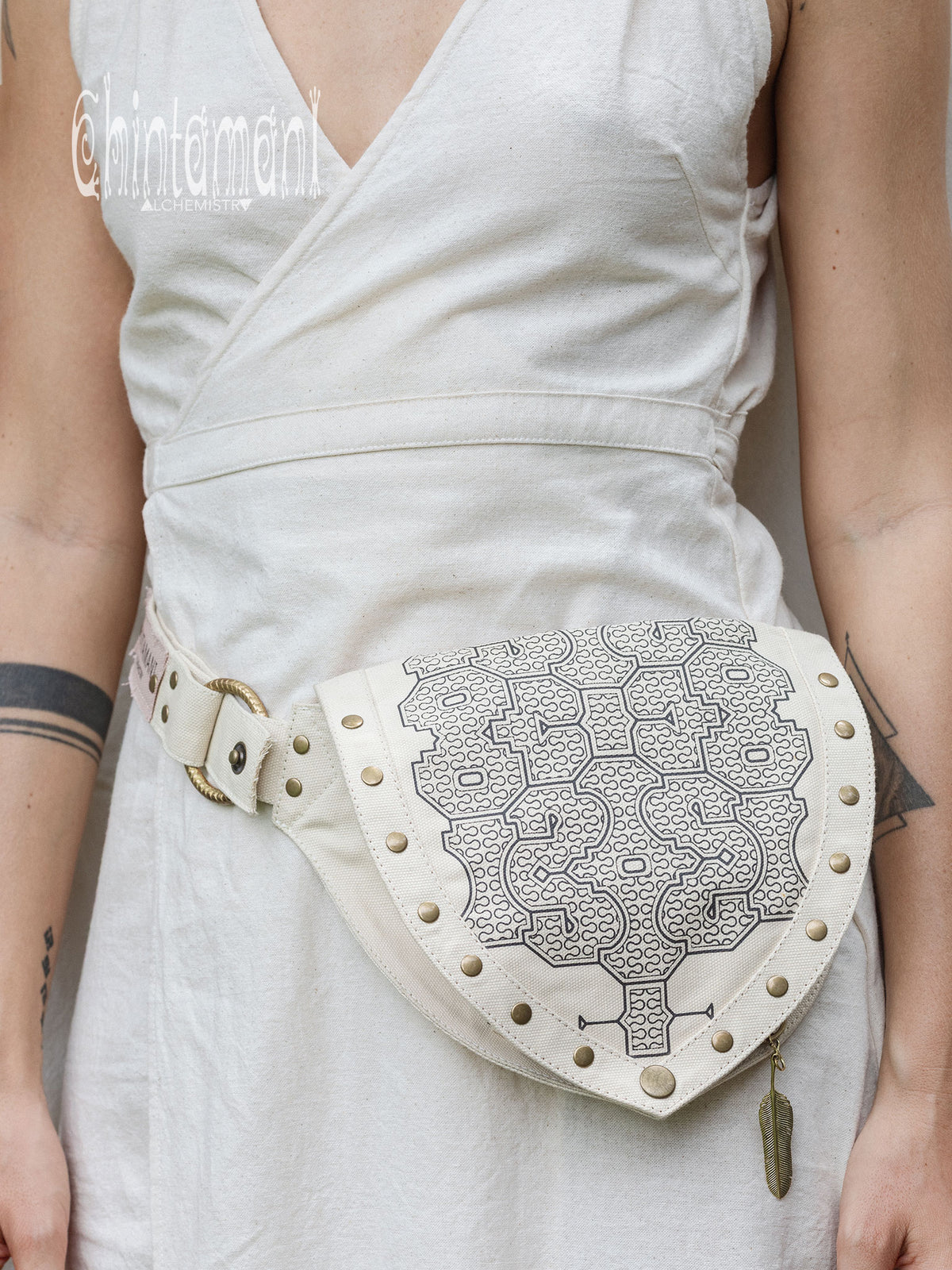 Shipibo Waist Bag / Off White