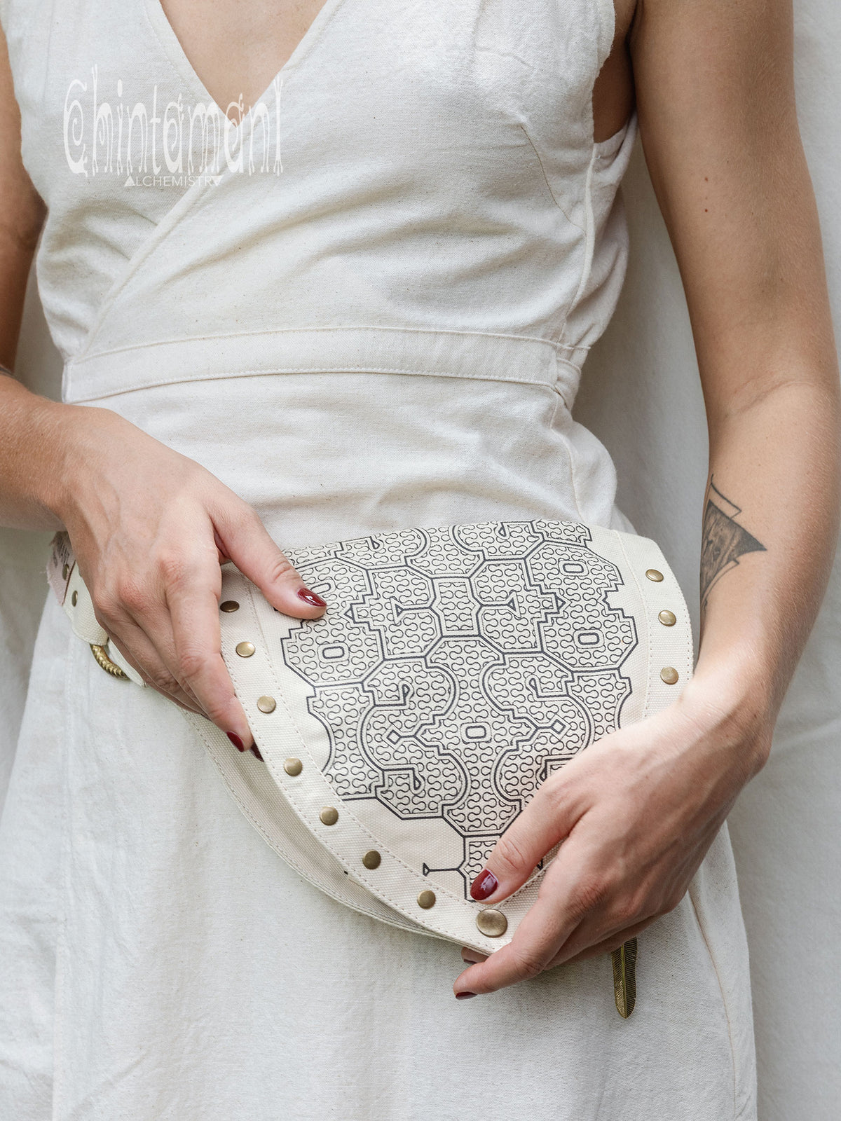 Shipibo Waist Bag / Off White