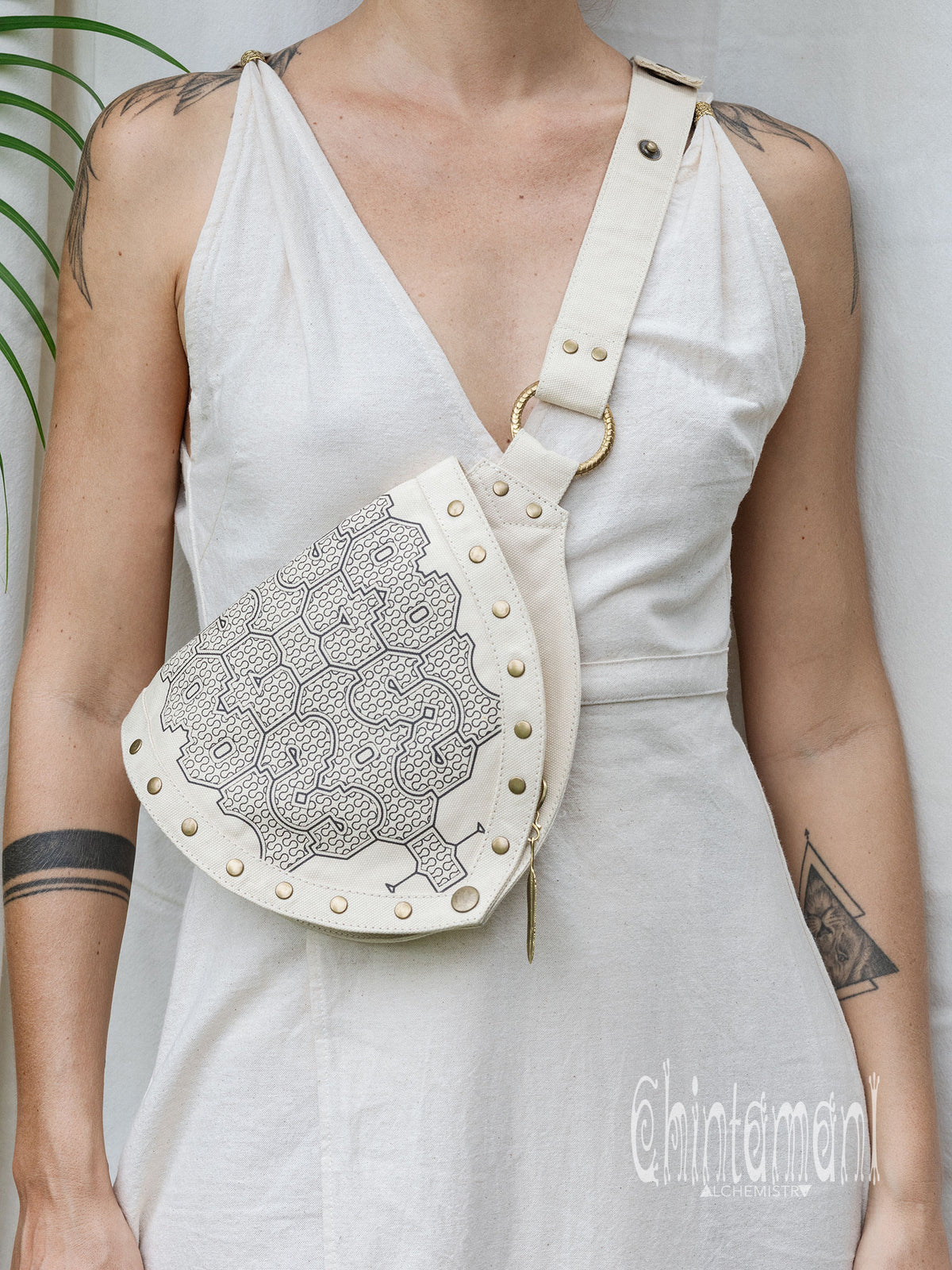 Shipibo Waist Bag / Off White