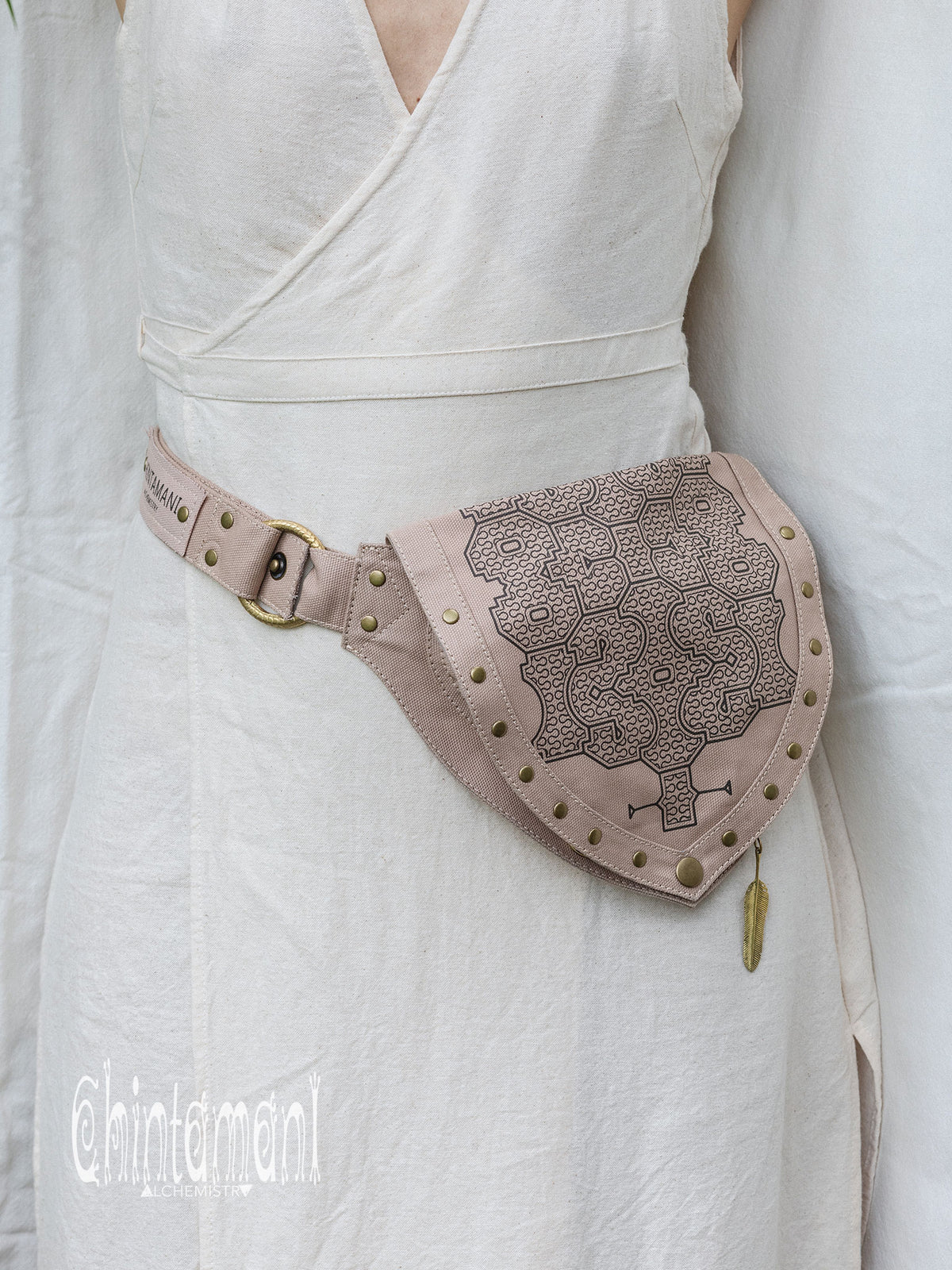 Shipibo Waist Bag / Beige