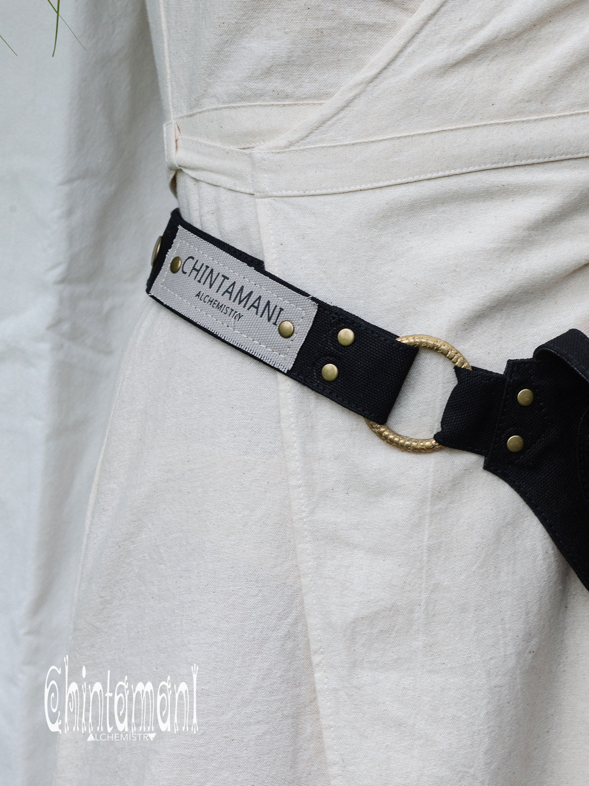 Shipibo Waist Bag / Black & Gray