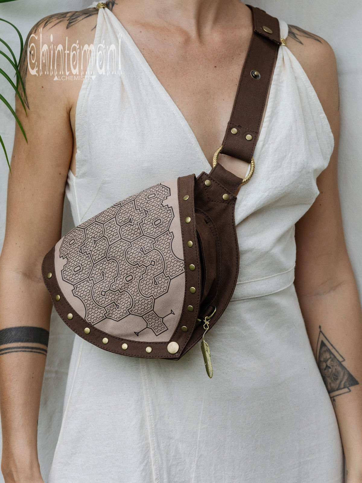 Shipibo Waist Bag / Brown