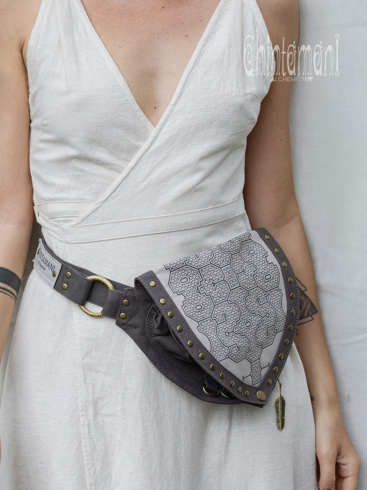 Shipibo Waist Bag / Gray