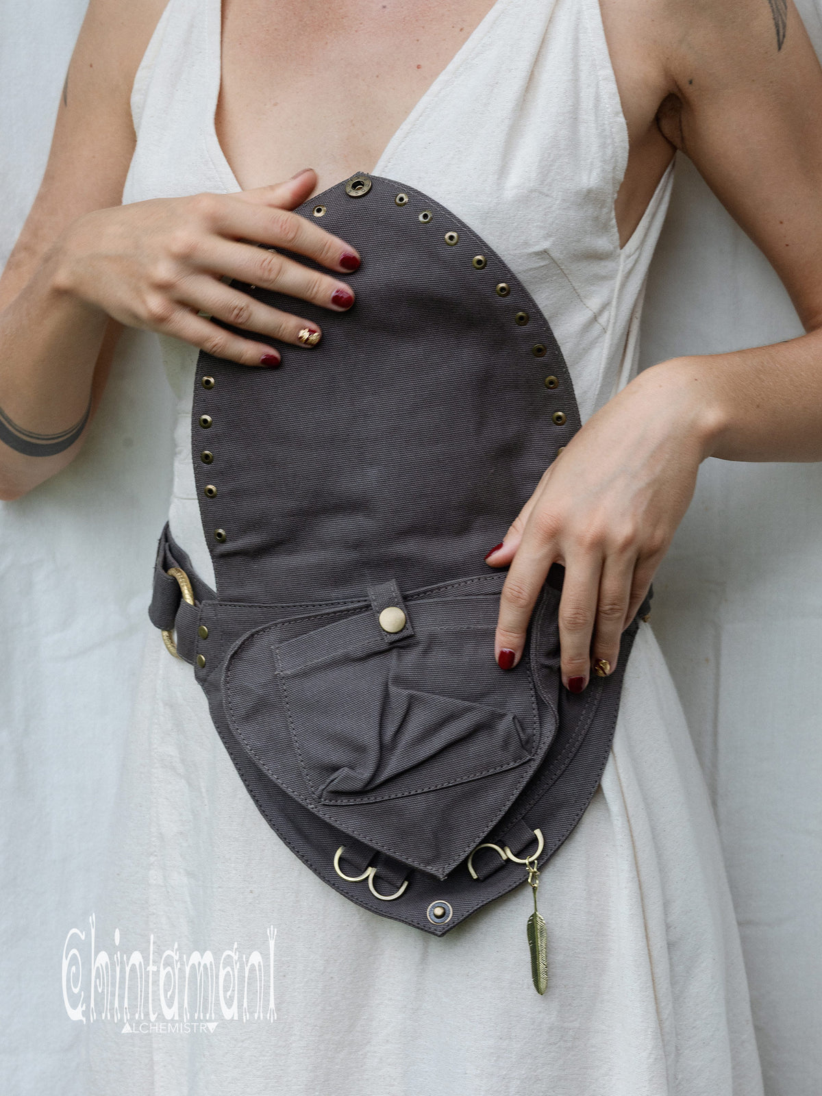Shipibo Waist Bag / Gray