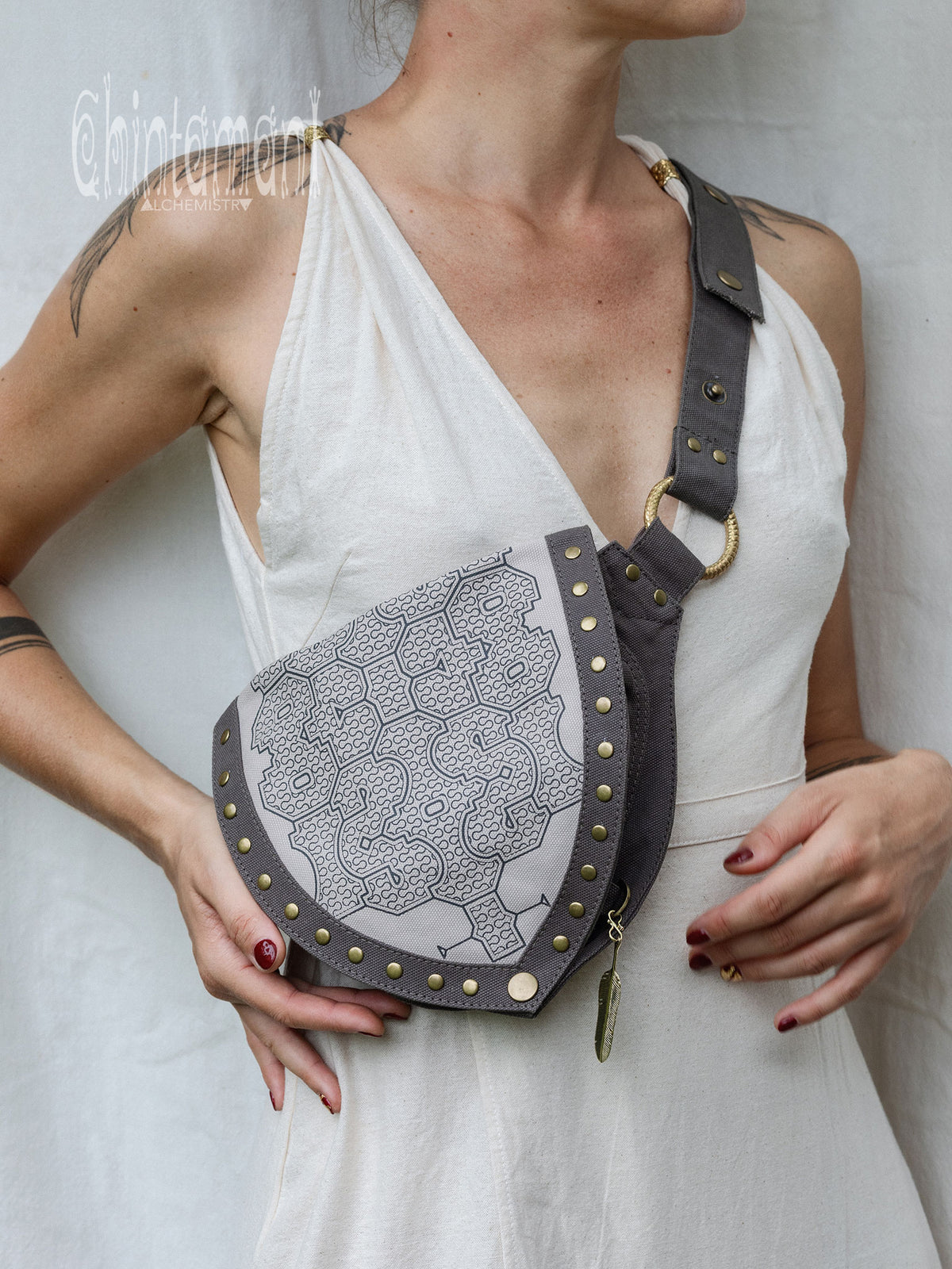 Shipibo Waist Bag / Gray