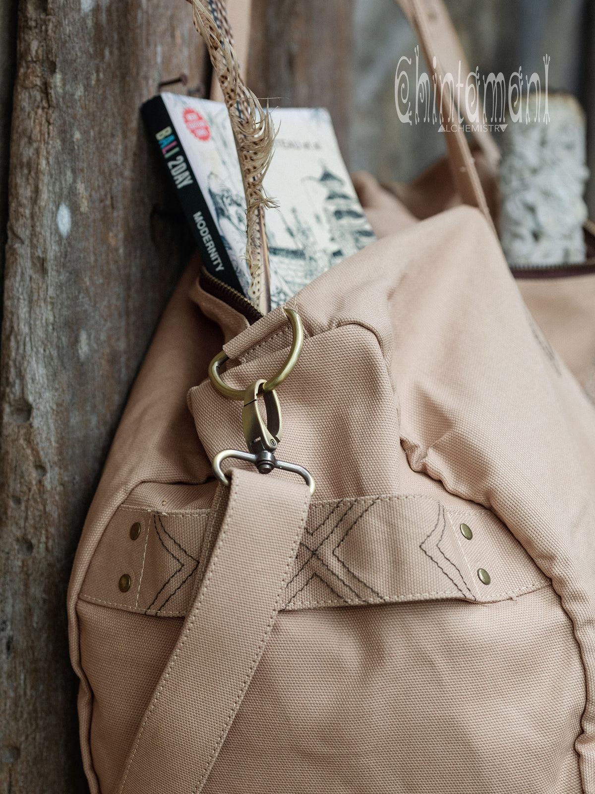 Tribal Duffle Bag / Beige
