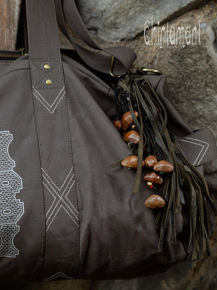 Tribal Duffle Bag / Dark Gray