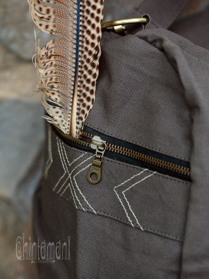 Tribal Duffle Bag / Dark Gray