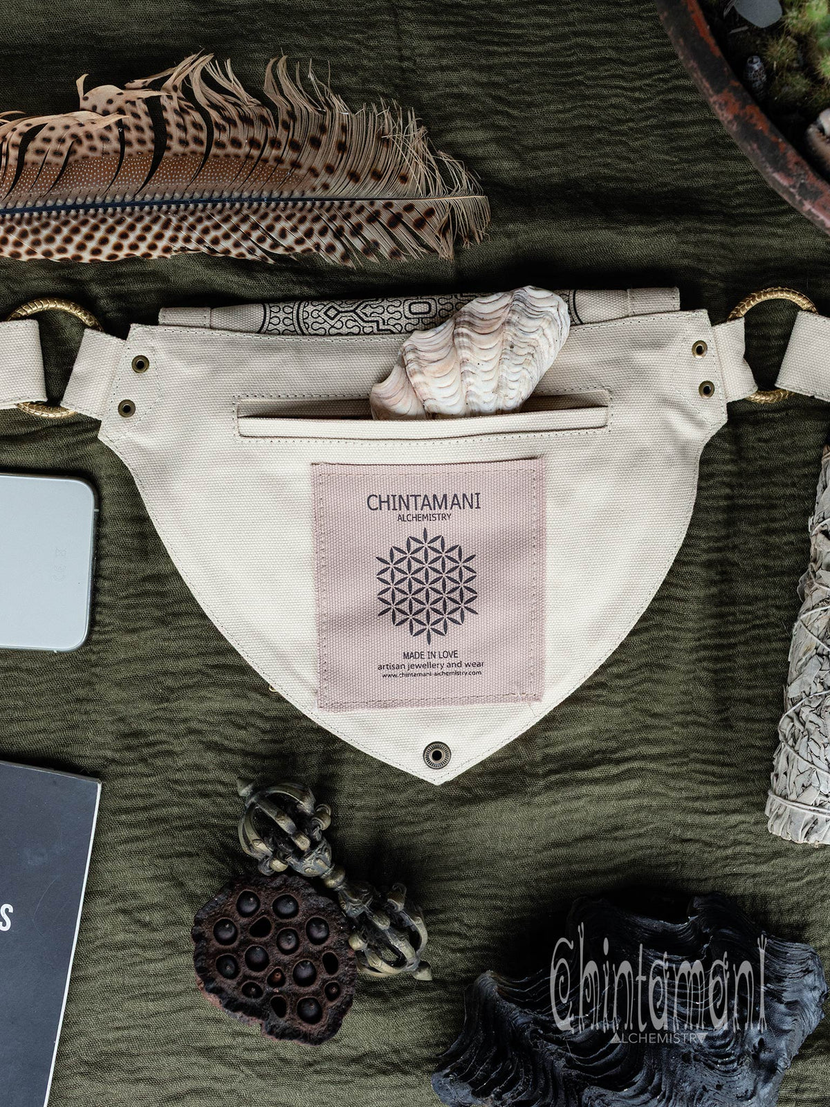 Shipibo Waist Bag / Off White