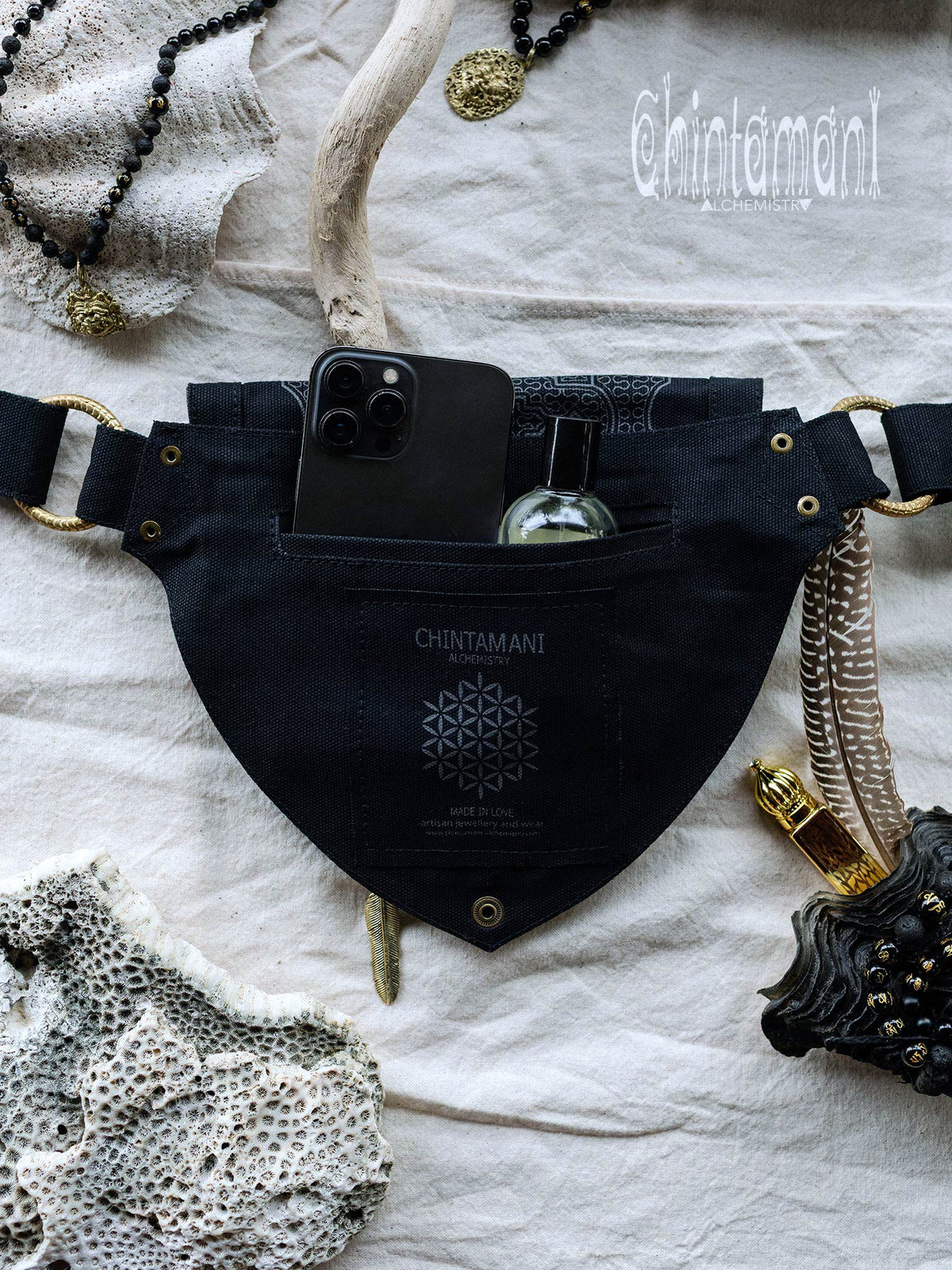 Shipibo Waist Bag / Black