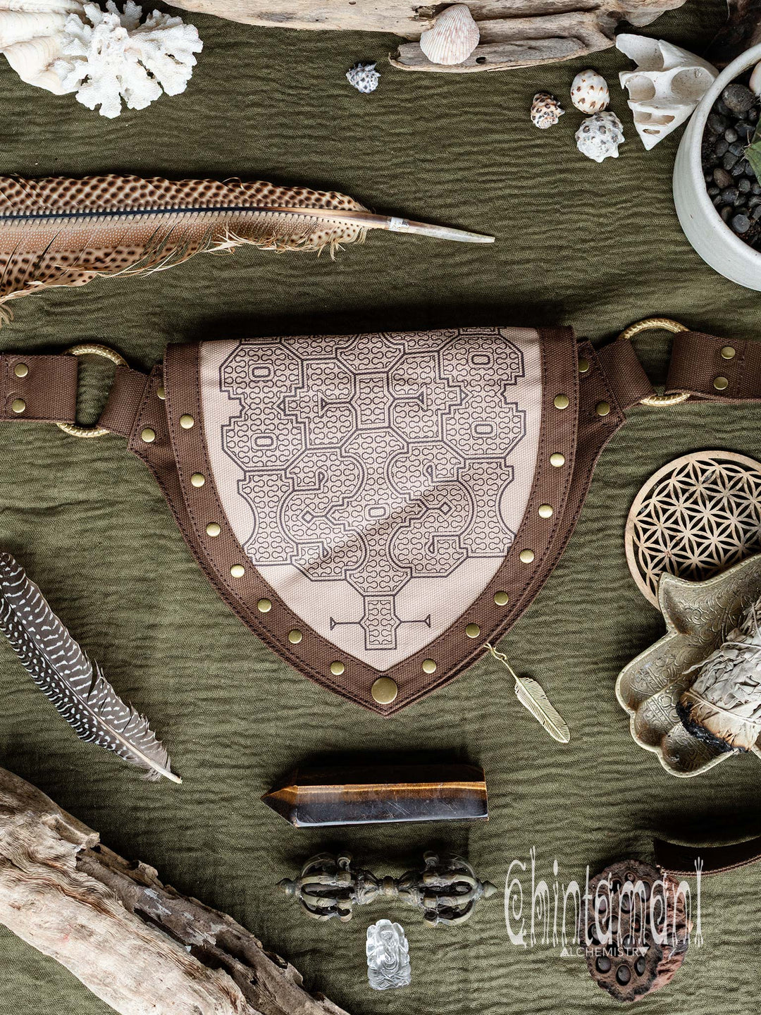 Shipibo Waist Bag / Brown