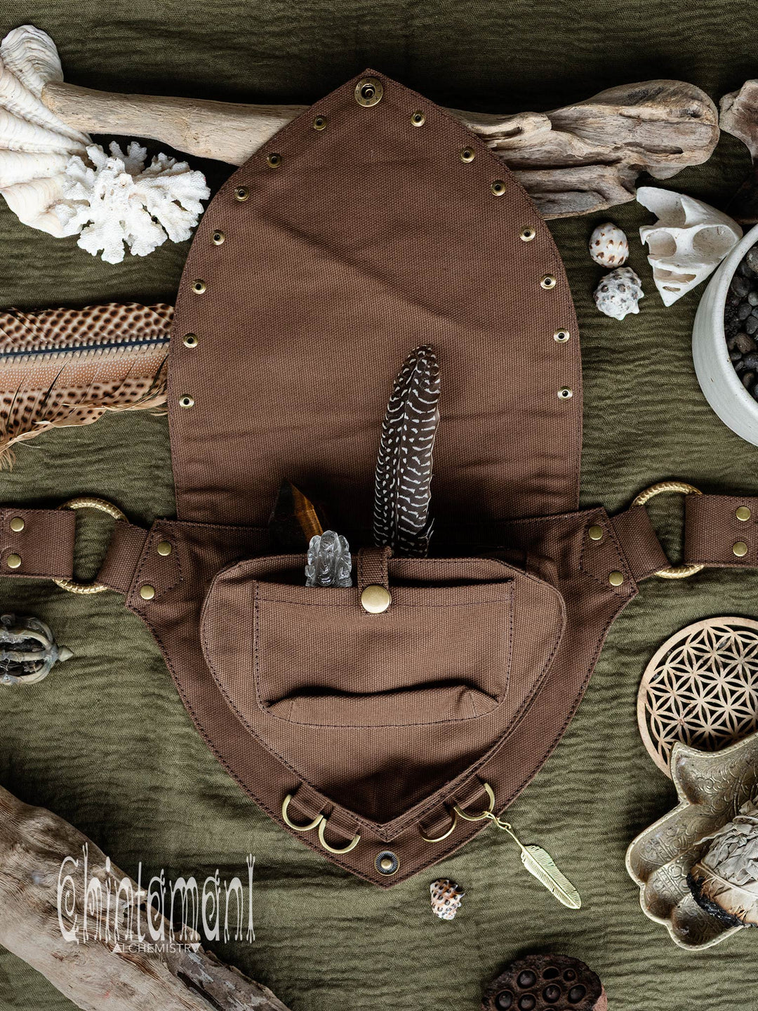 Shipibo Waist Bag / Brown