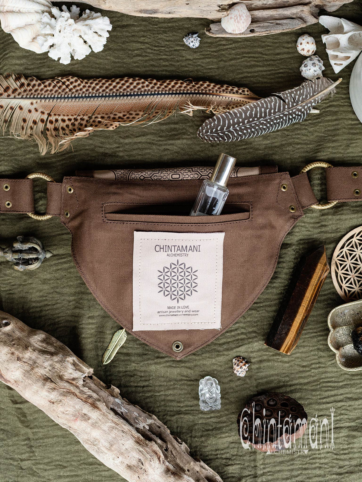 Shipibo Waist Bag / Brown