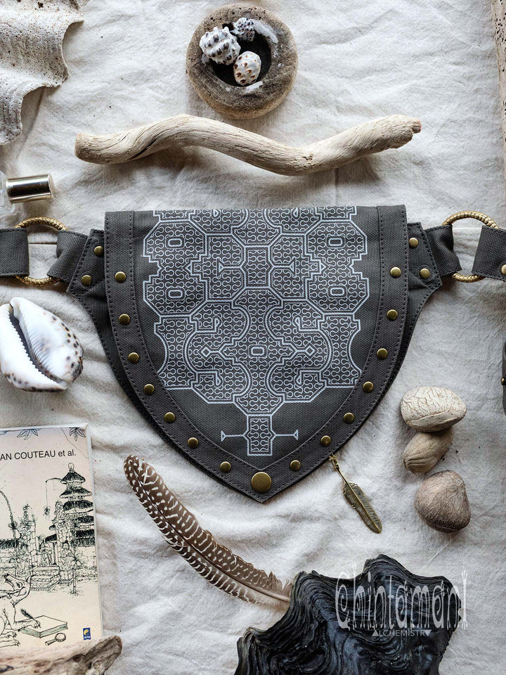 Shipibo Waist Bag / Dark Gray