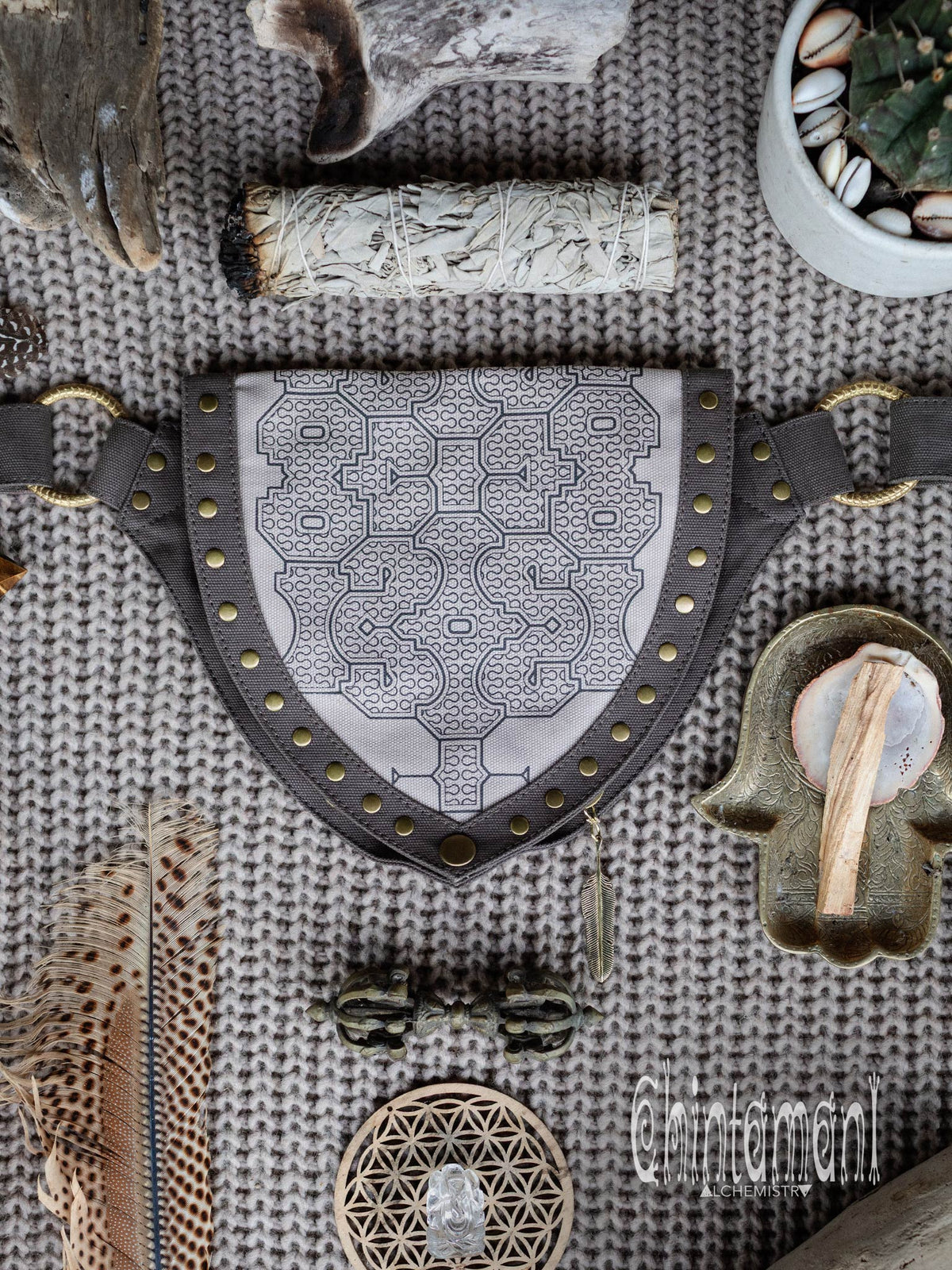 Shipibo Waist Bag / Gray