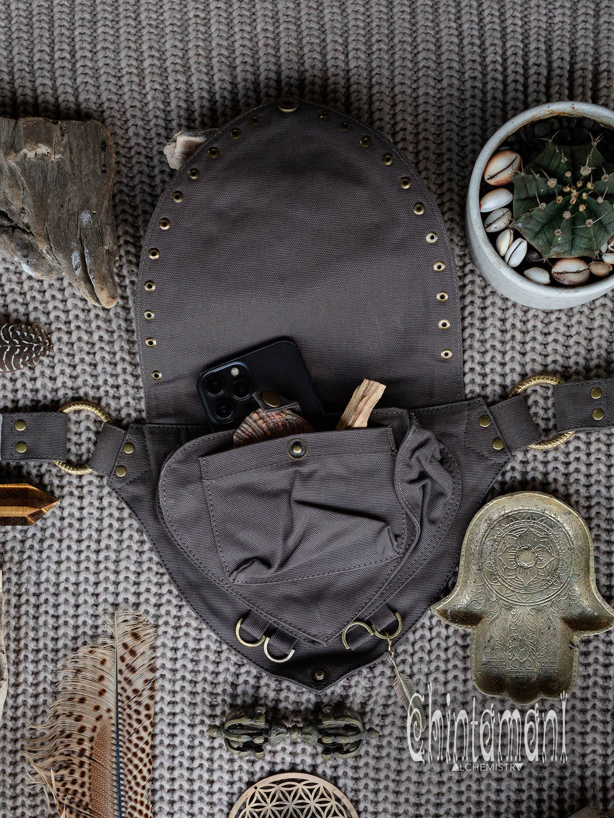 Shipibo Waist Bag / Gray