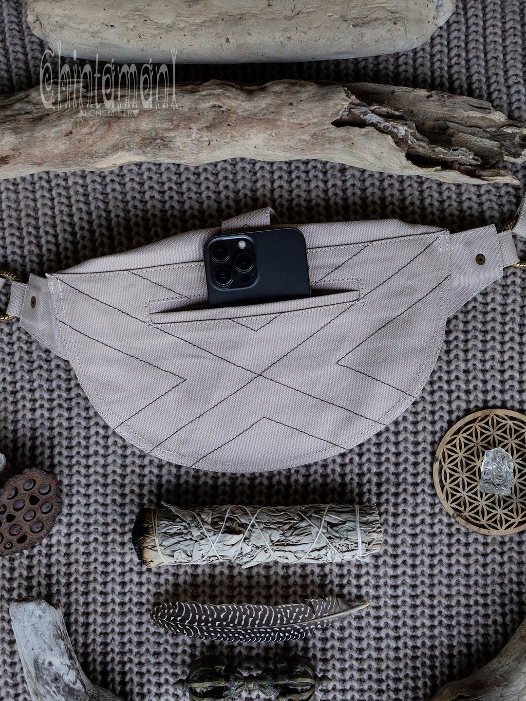 Banana Waist Bag / Light Gray