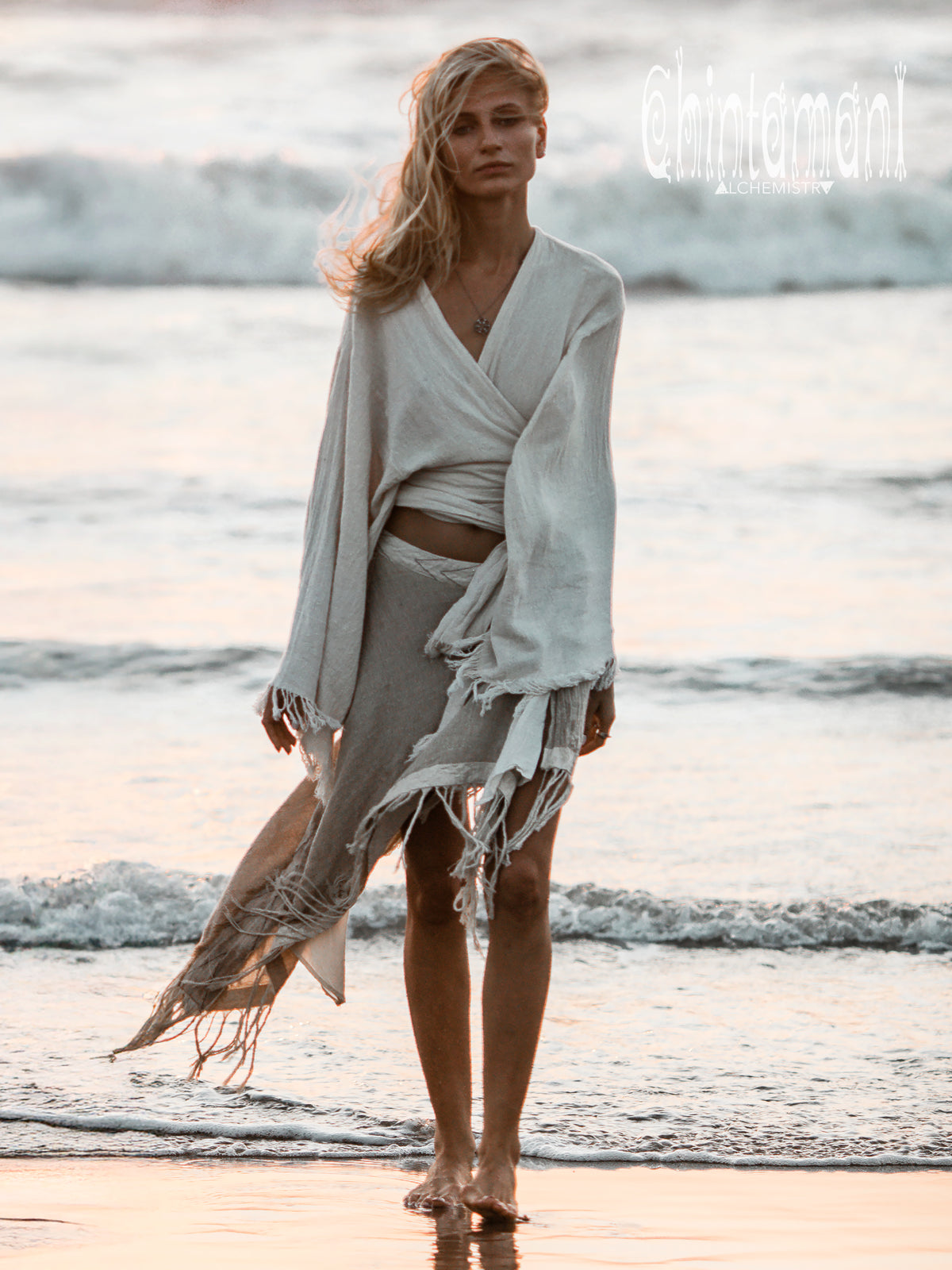 Cotton Wrap Top / Off White