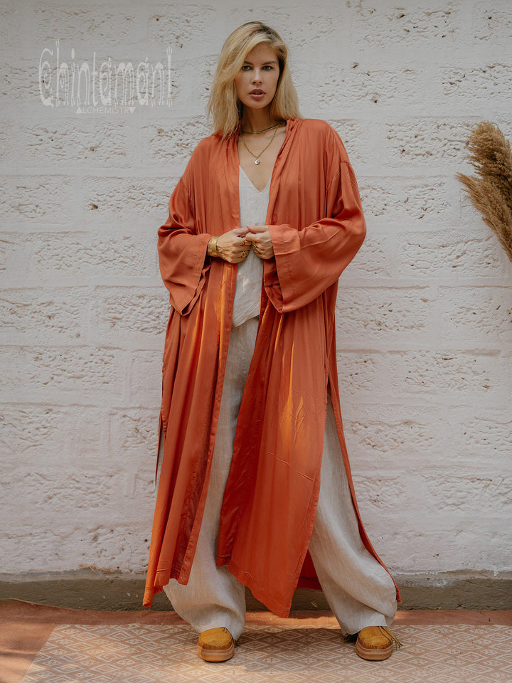 Ahimsa Silk Kimono / Terracota