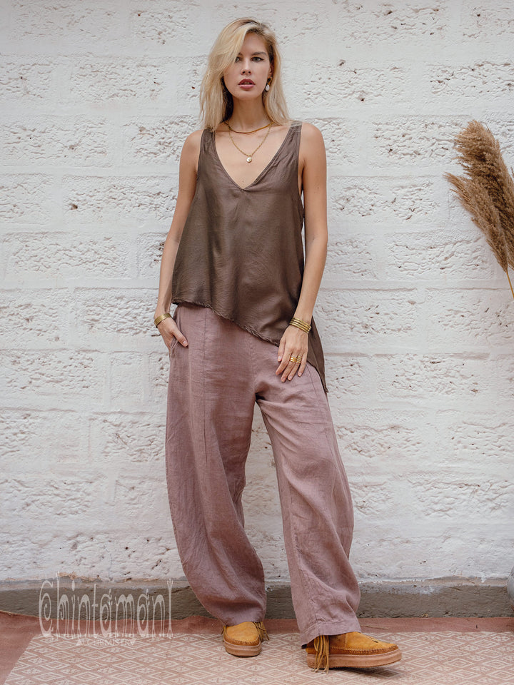 Ahimsa Silk Top / Chocolate