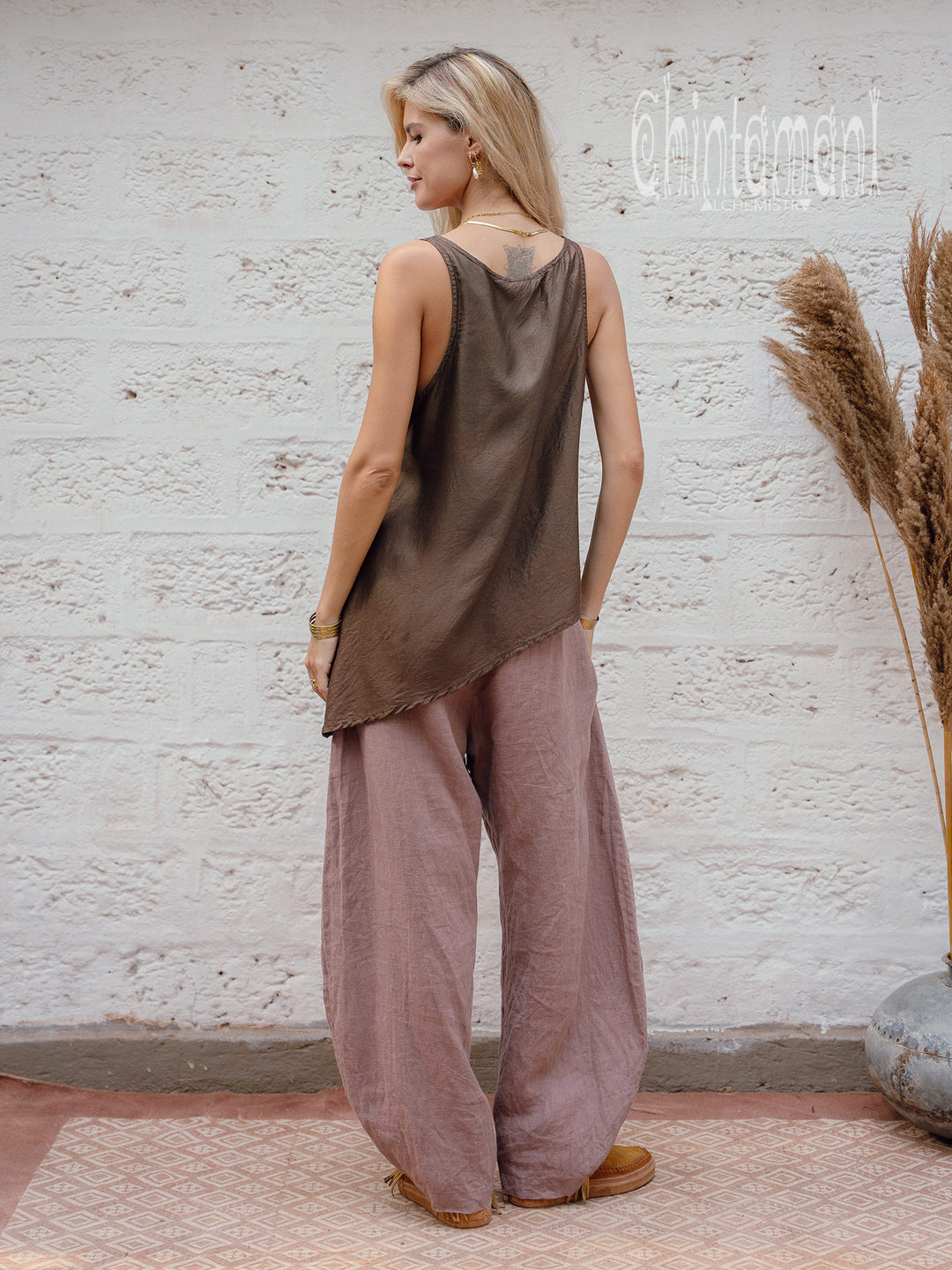 Ahimsa Silk Top / Chocolate
