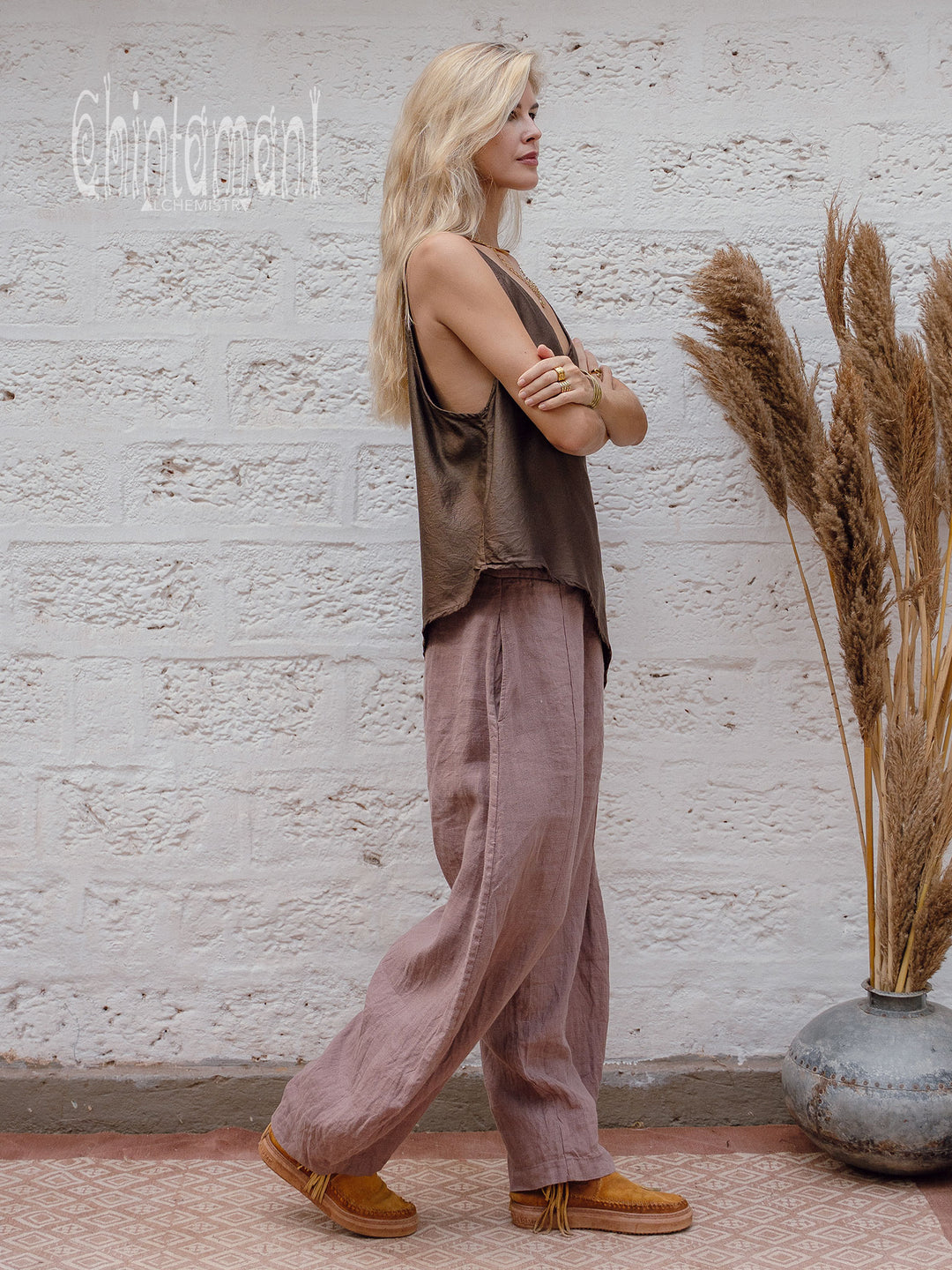 Ahimsa Silk Top / Chocolate
