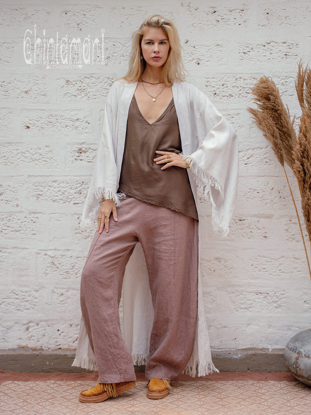 Ahimsa Silk Top / Chocolate