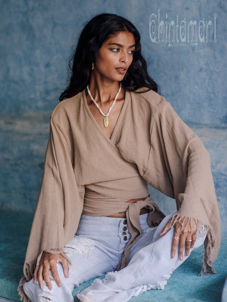❖seed and soils /organic cotton wrap top Seed and Soil / Organic cotton wrap top