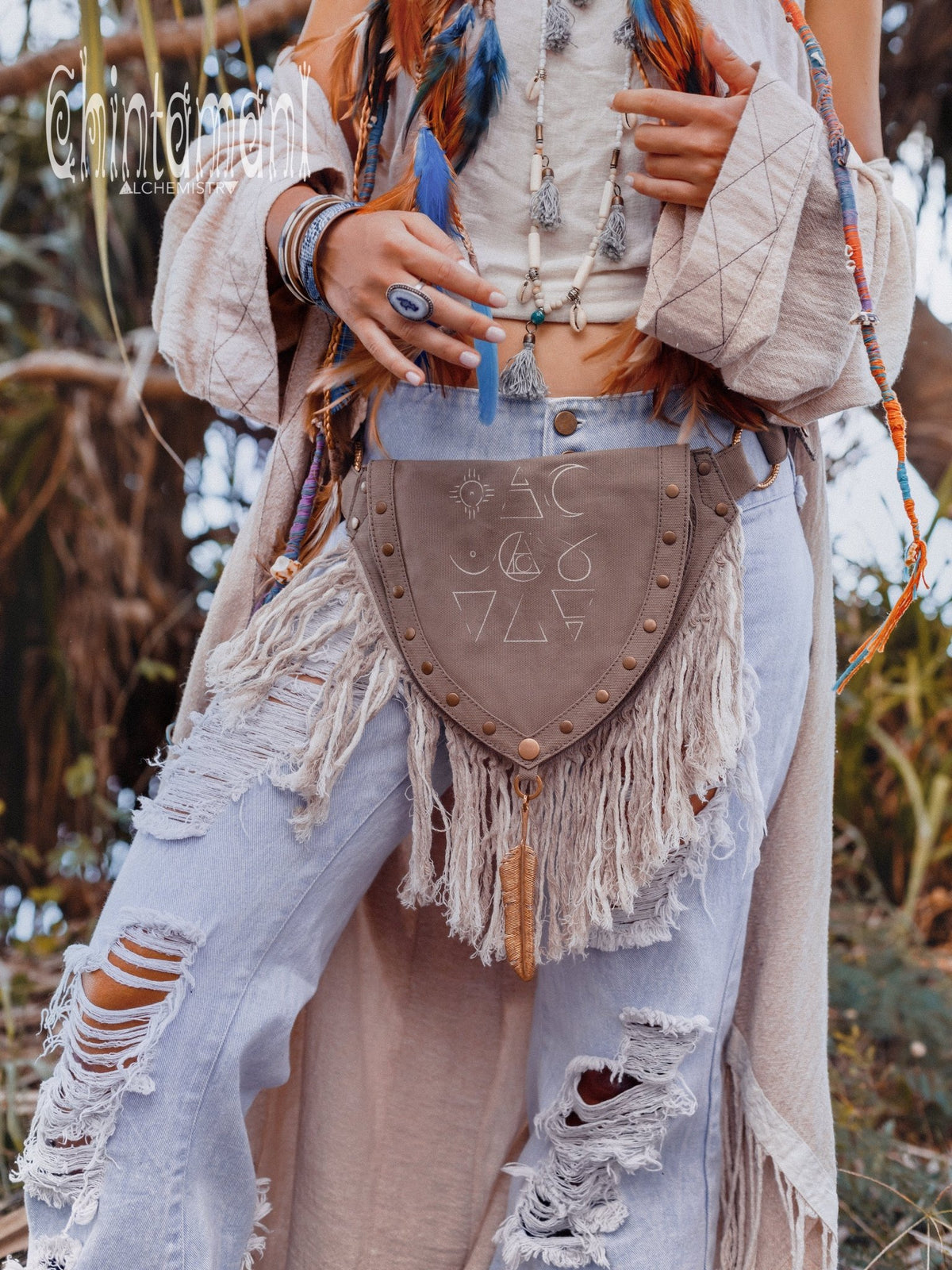 Flared Denim Pants / Blue - ChintamaniAlchemi