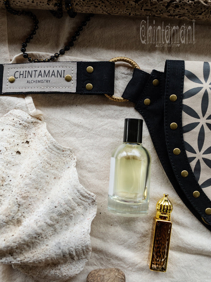 Flower Waist Bag / Black - ChintamaniAlchemi