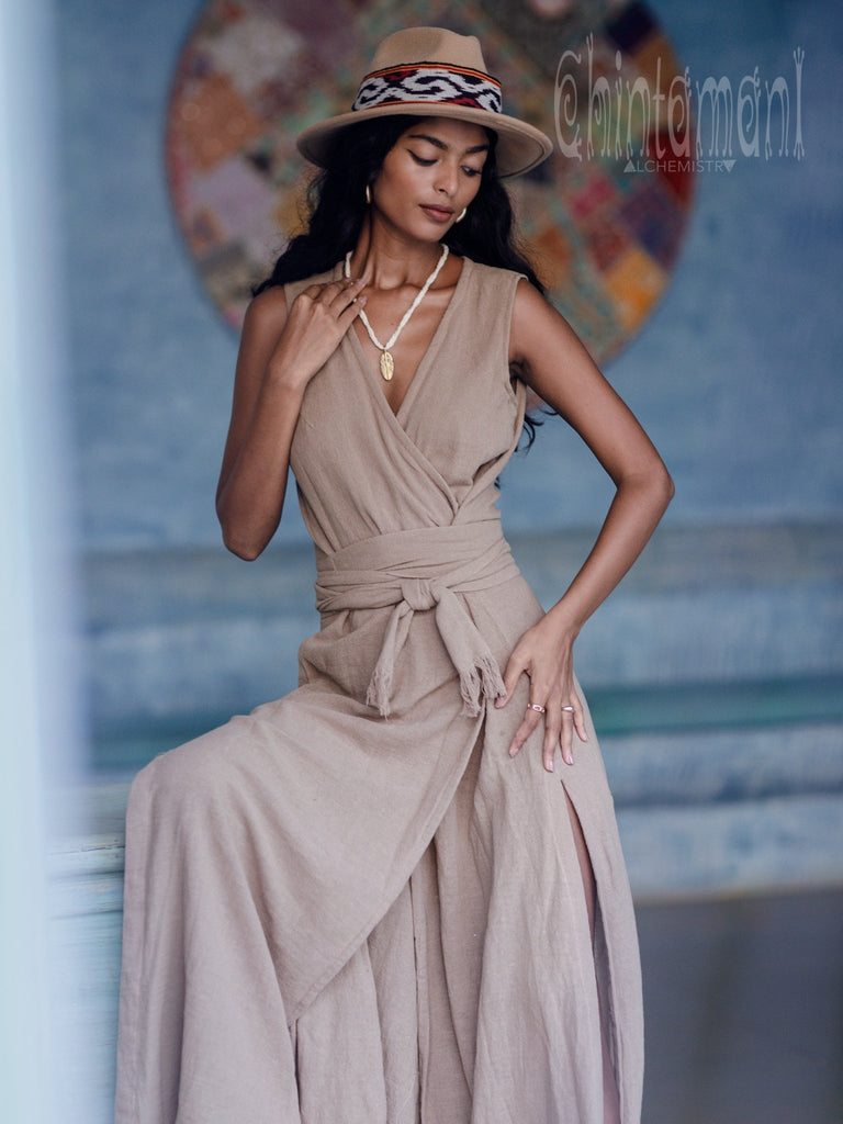 Goan Wrap Dress / Coffee