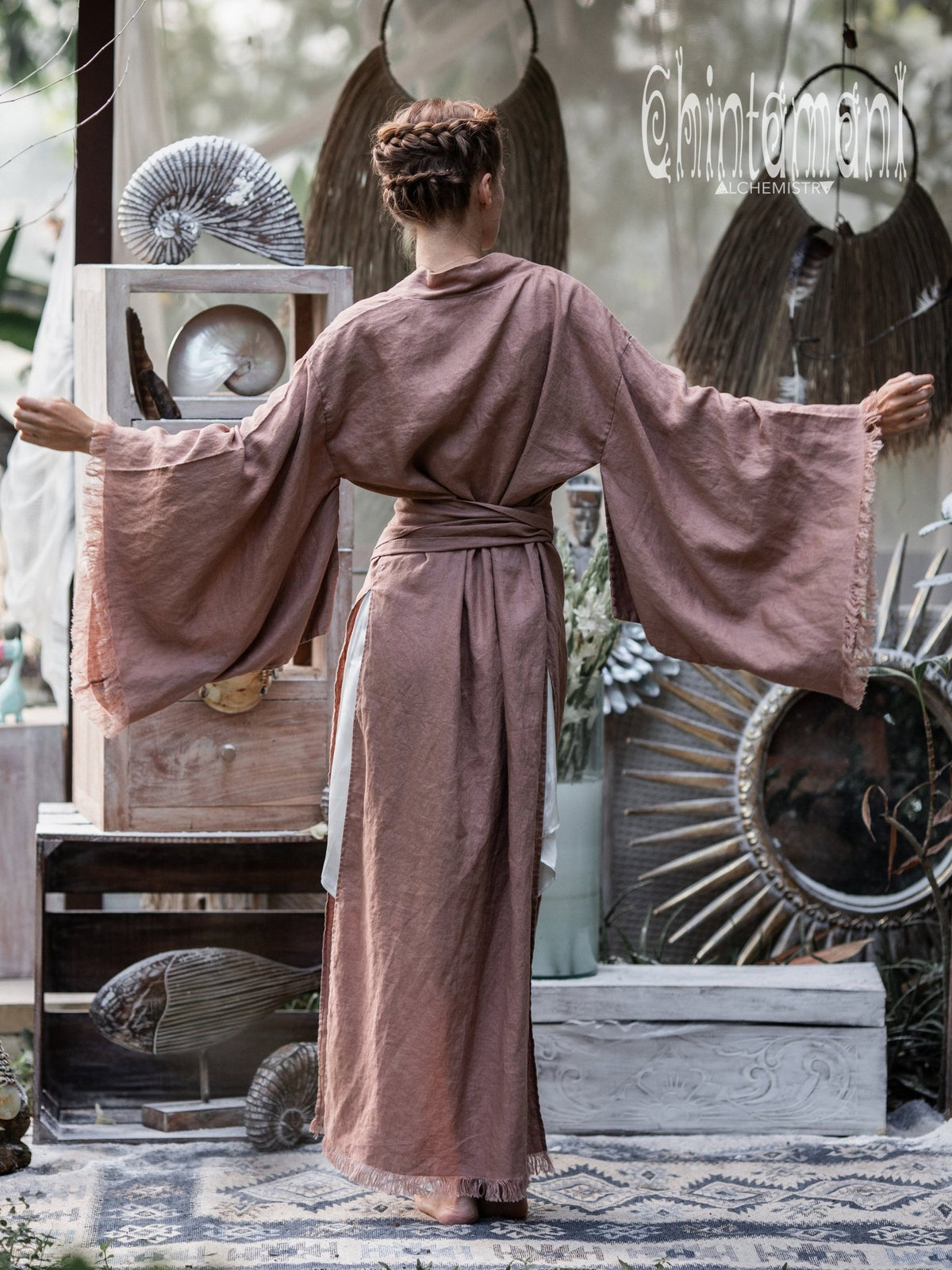 Long Linen Kimono / 7 colors - ChintamaniAlchemi