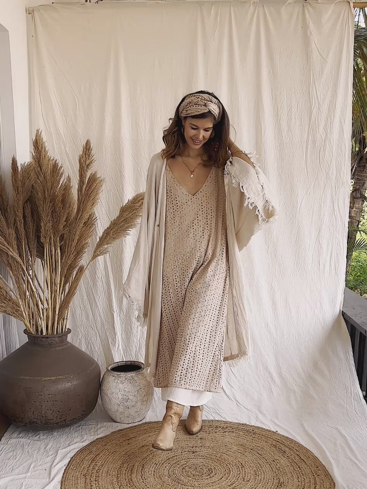 Wide Sleeve Kimono / Off White
