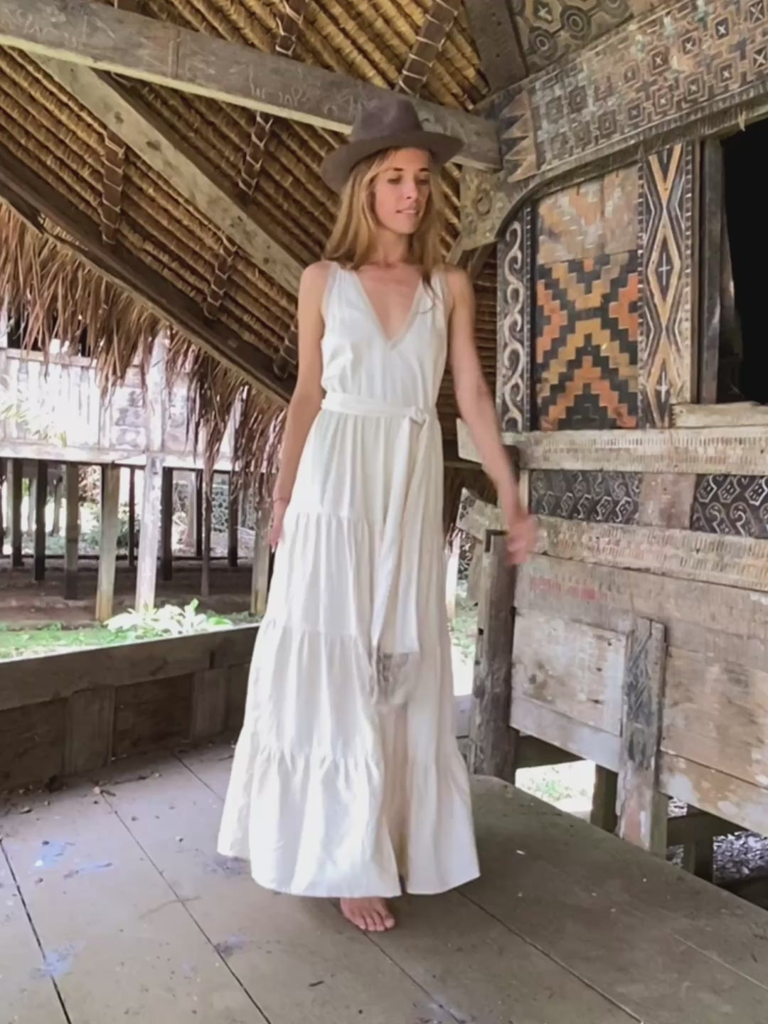 Maxi Tiered Dress / Off White