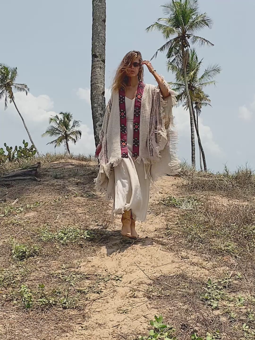 Berber Cotton Poncho