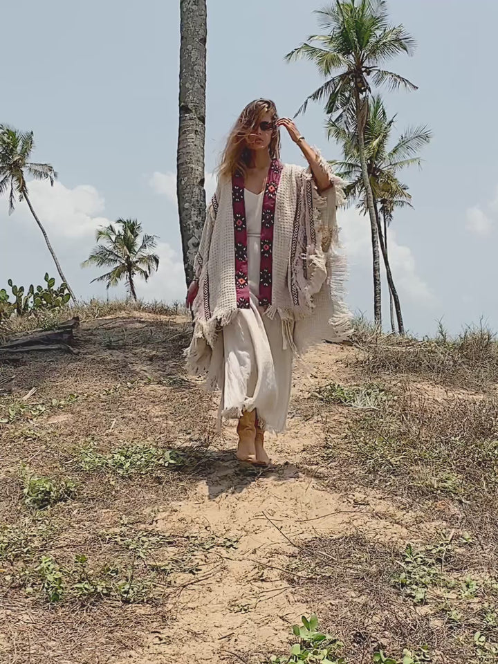 Berber Cotton Poncho