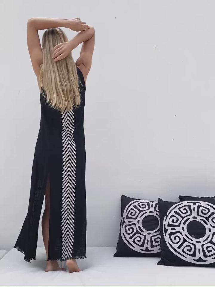 Organic Corner Dress / Black