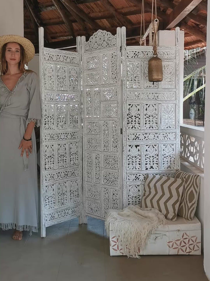 Wrap Boho Dress / Light Grey