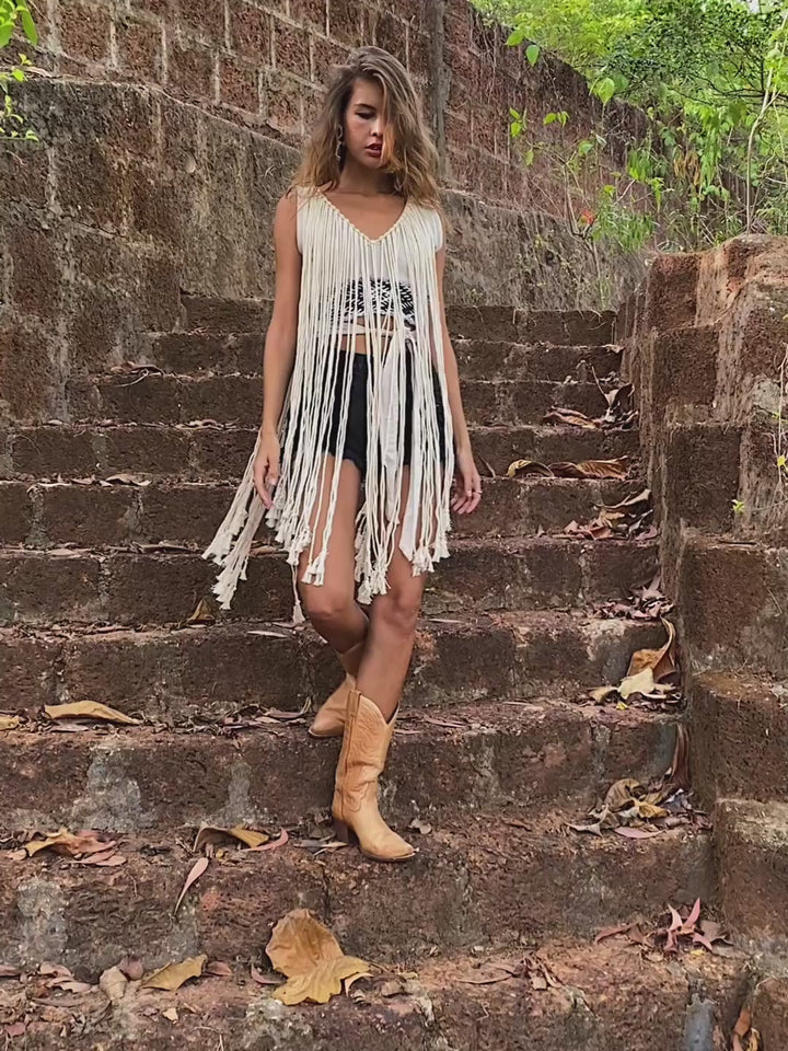Apache Crop Top / Light Gray