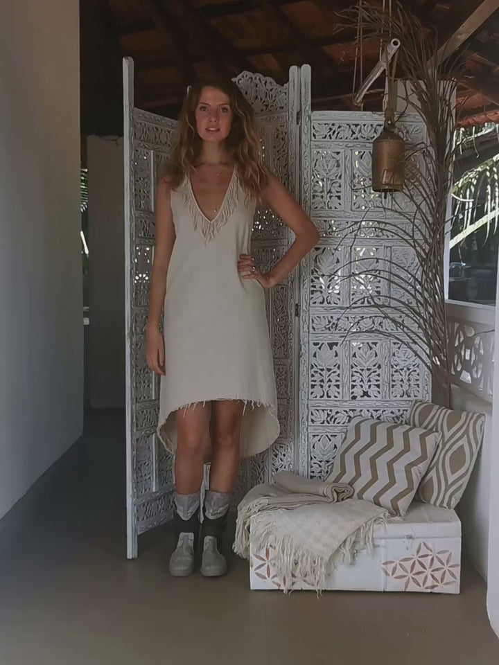 Mini Tunic Dress / Off White