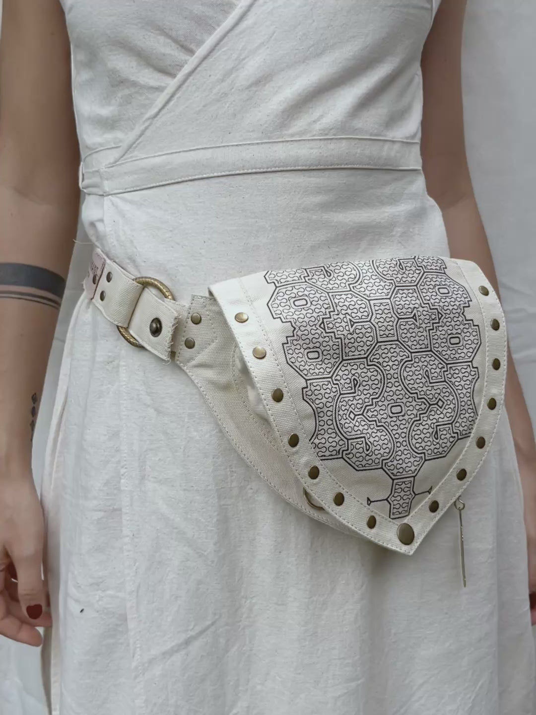 Shipibo Waist Bag / Off White