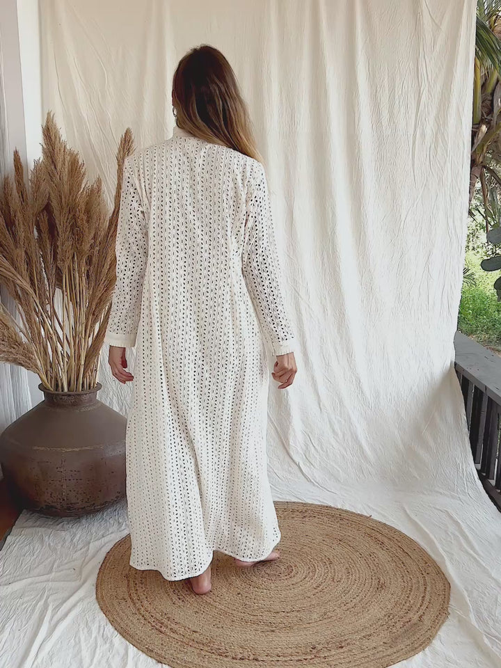 Organic Maxi Dress  / Off White