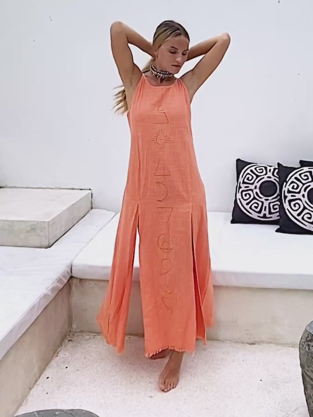 Organic Alchemy Dress / Coral