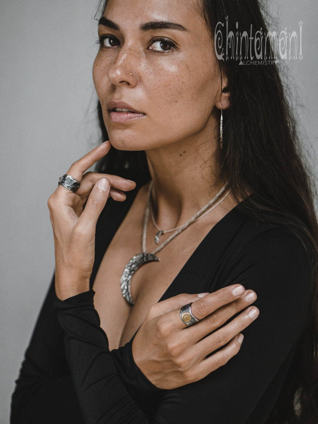 Sun & Moon Ring / Silver & Gold - ChintamaniAlchemi