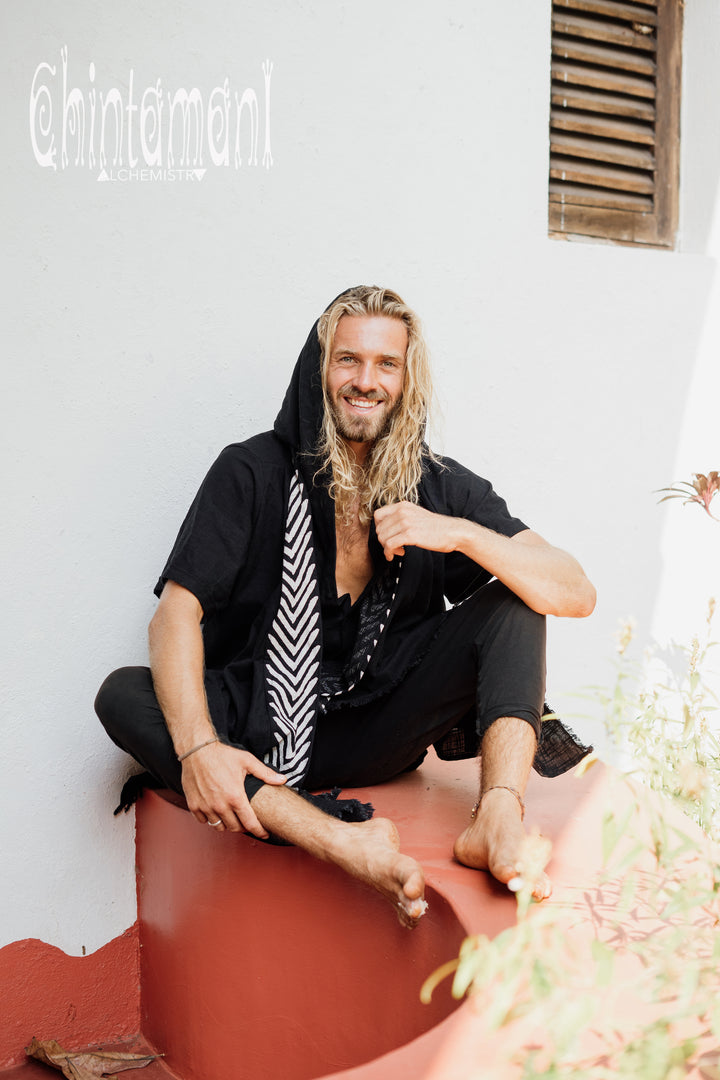 Organic Hooded Shirt / Black