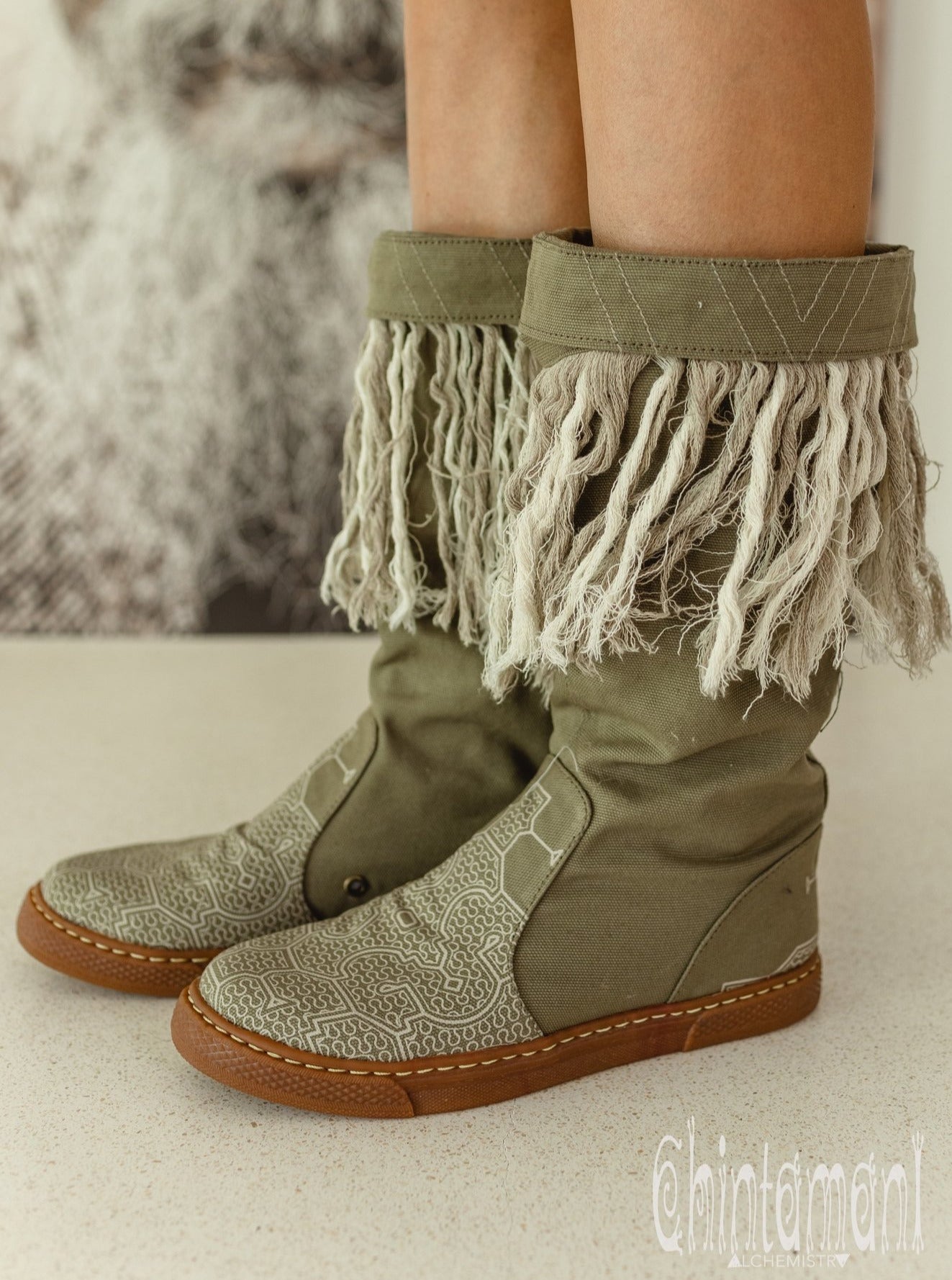 Fringe boots online