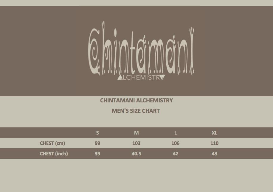 Bamboo Boho Shirt for Men with 3/4 sleeves / 6 colors - ChintamaniAlchemi