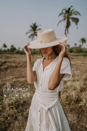 Bamboo Maxi Shirt Dress / Off White - ChintamaniAlchemi
